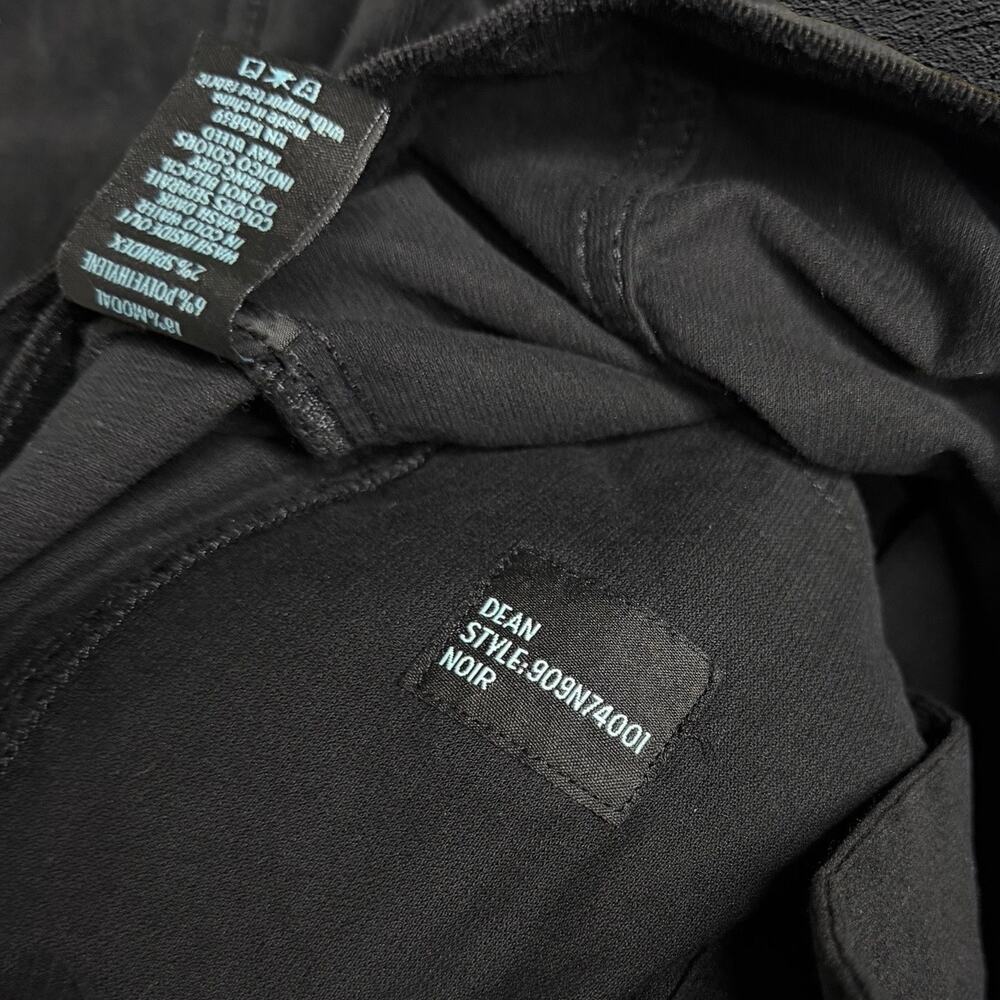 Monfrere black noir dean slim corduroy trucker jacket - Picture 6 of 9